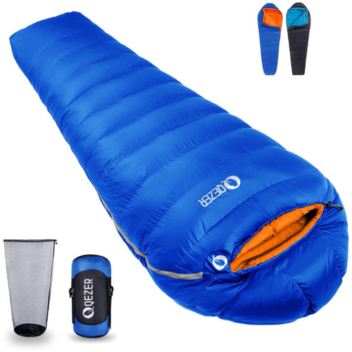 Daunenschlafsack blau 800 - 800, g